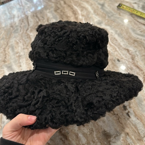 Genuine Persian Lamb Wide Brim Hat - Picture 2 of 9